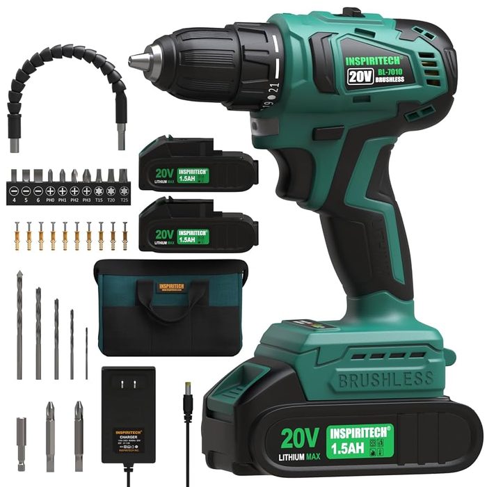 20V MAX 1/2" Brushless Cordless Drill/Driver Kit
