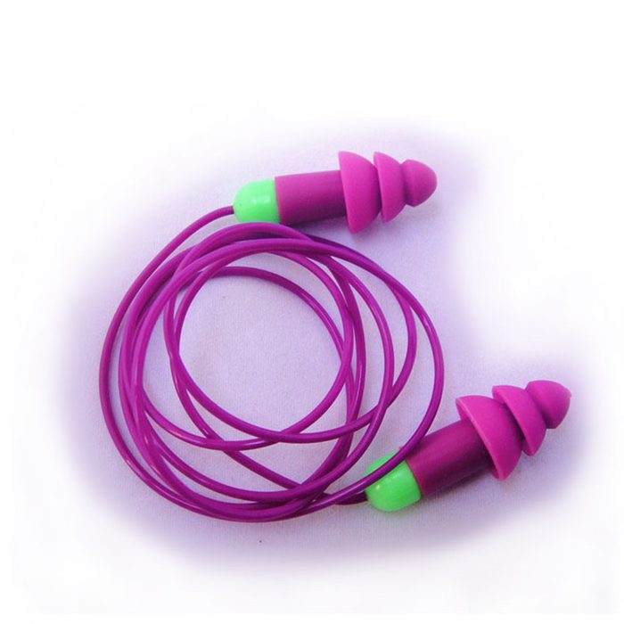 Manufactory TPR Soundproof Safety Ear Plugs with String