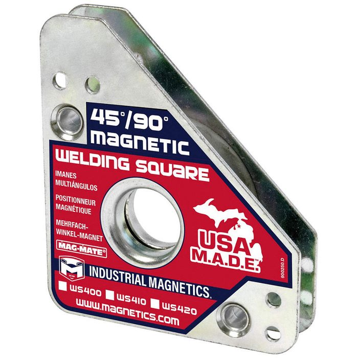 Standard 3-Axis Hold MidSize Magnetic Welding Square, 75 lbs. Holding Capacity