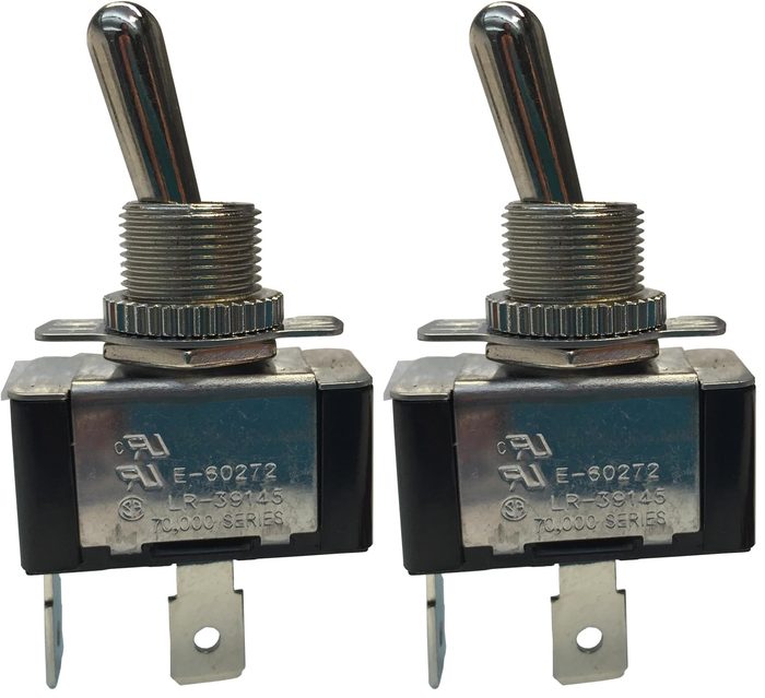 SPST On-Off Spade Terminal Toggle Switch