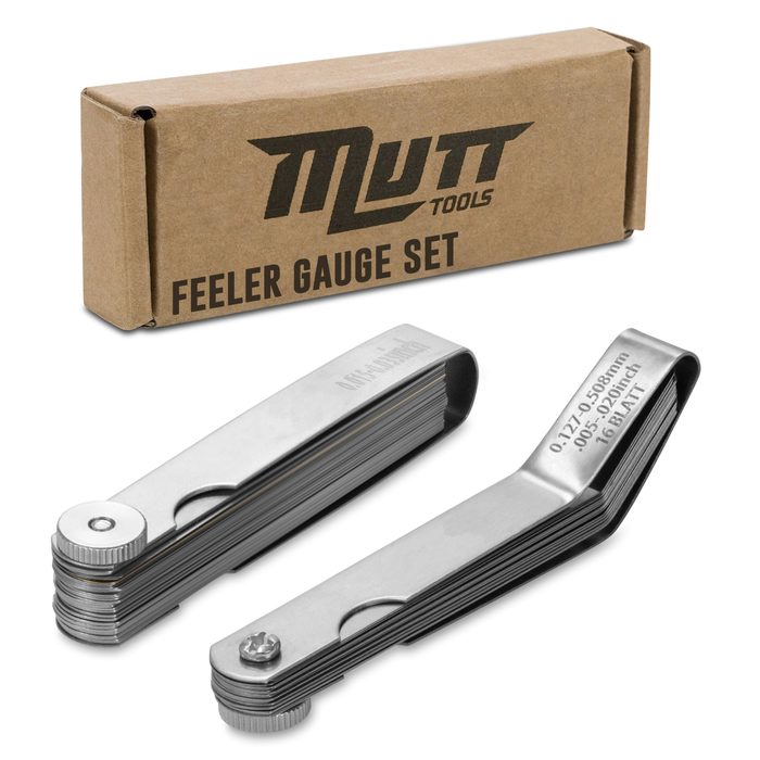 2pc Feeler Gauge Set - Premium Straight & Angled