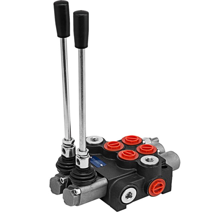 2 Spool Double Acting Hydraulic Directional Control Valve