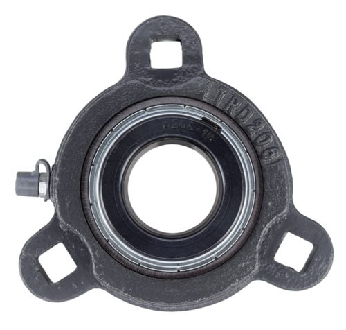 Three Bolt Flange Bearing with Lock Collar