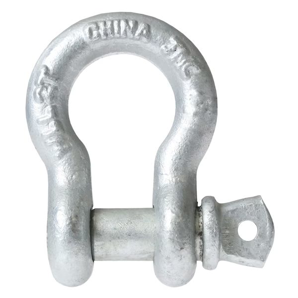 1-1/2" Galvanized Screw Pin Anchor Shackle, 17 Ton