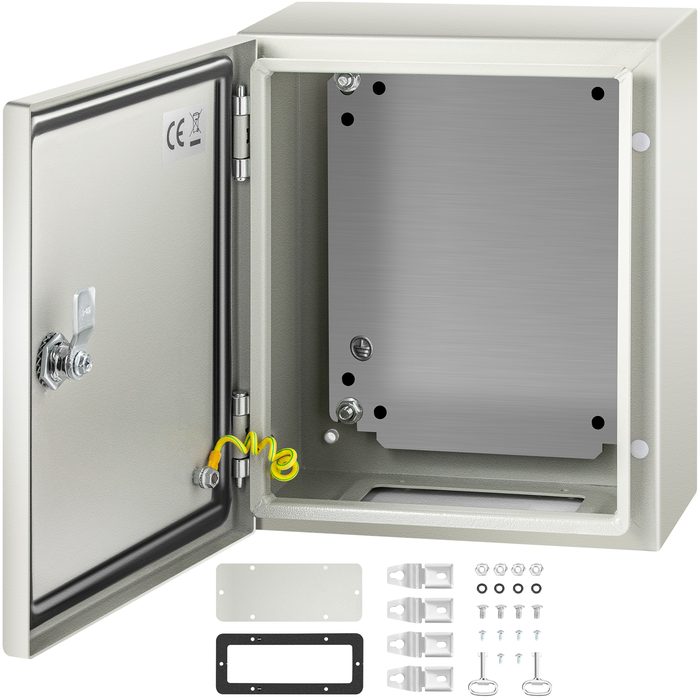 Metal Electrical Enclosure Box, 12 x 10 x 6 inches