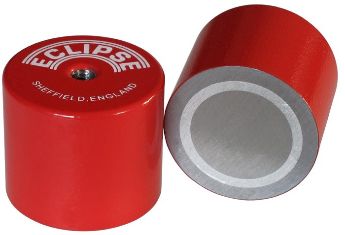 Neodymium Cup Magnet, 0.98" D x 0.25" H, Countersunk Hole Round Base Mounting Pot Magnet