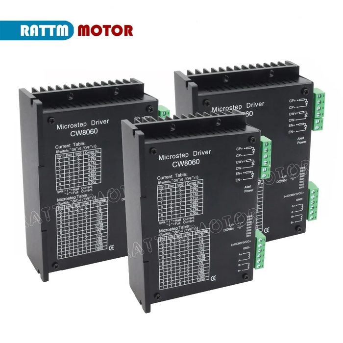 CW8060 2-Phase Stepping Motor Driver, 24-80V DC, 2-6A