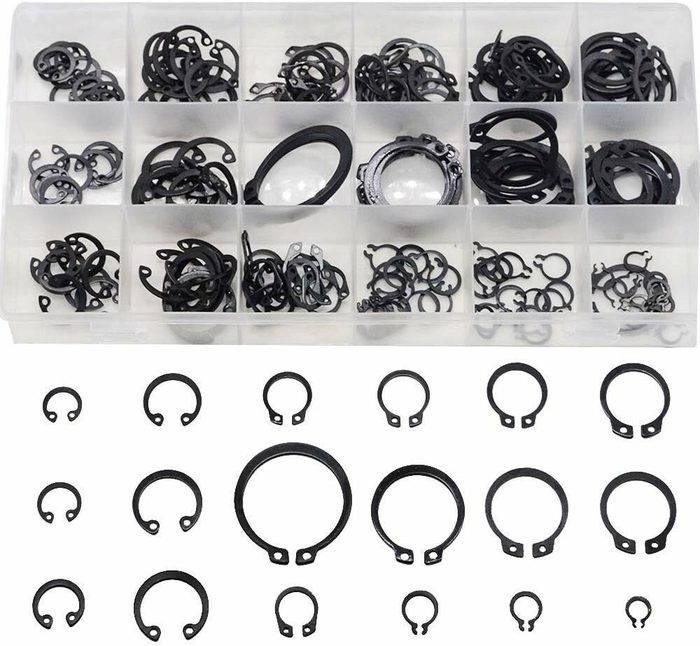 2-1/4" Yellow Zinc External Snap Ring