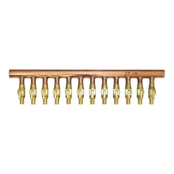 2 in. x 1 in. 12 Branch Copper Manifold Type L