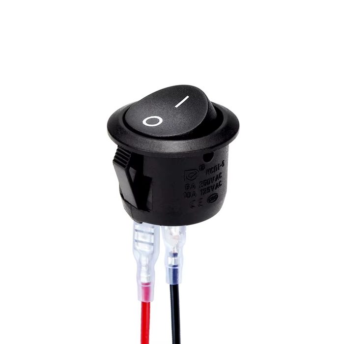 12V SPST 2-Pin Toggle Switch Waterproof Round