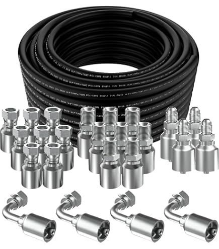 Heavy Duty 3/4 Inch SAE 100R2 AT Hydraulic Hose Assembly with Flange Fittings