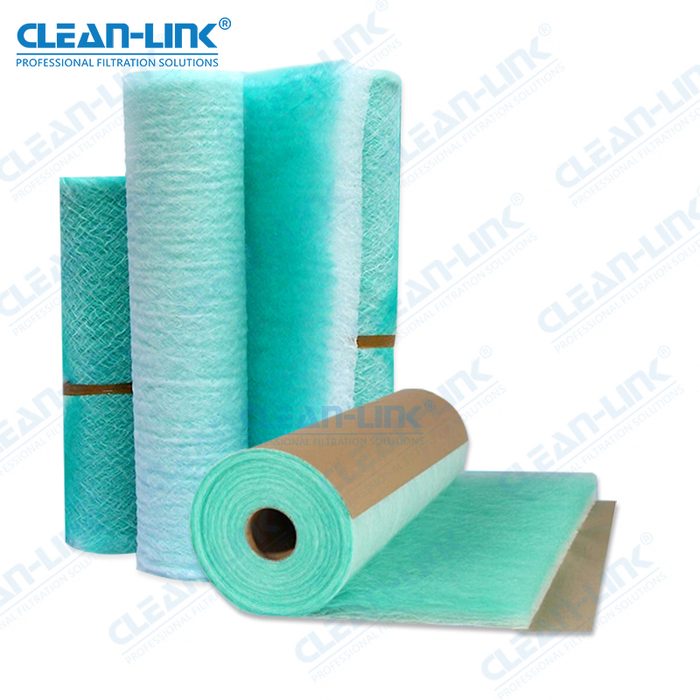 Pre Filter Glass Fiber Filter Media Floor