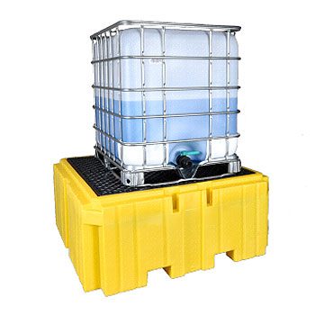 Yellow Ultra IBC Spill Pallet Plus w/ Drain