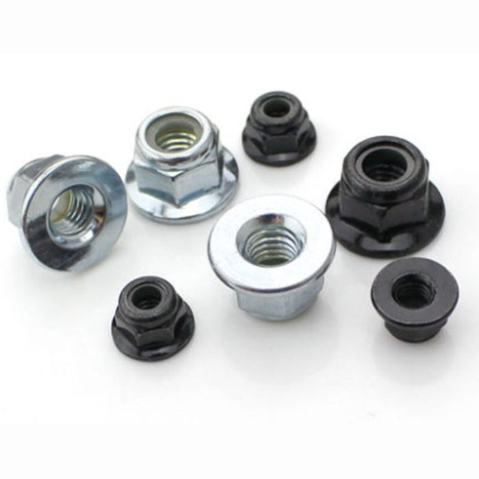 M3 M4 M5 M6 M8 Flanged Nyloc Nuts Flange Nylon Insert