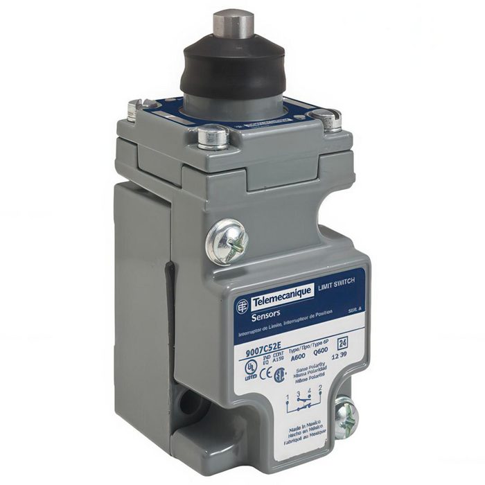 General Purpose Limit Switch, SP, NC, End Plunger, Top