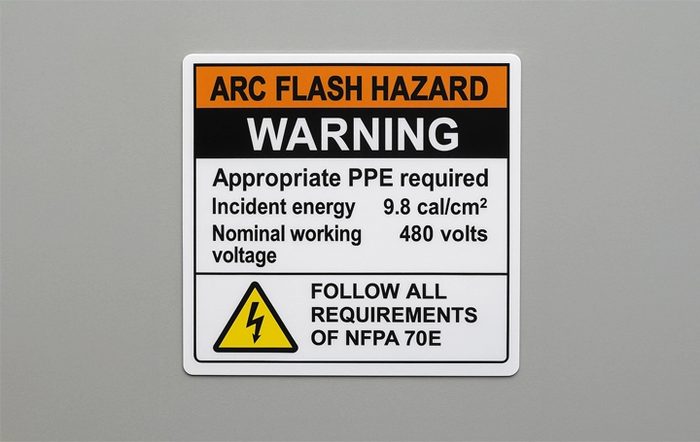 Arc Flash Awareness Label