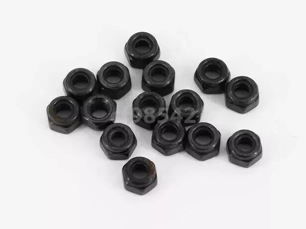 4MM Nyloc Nuts Black
