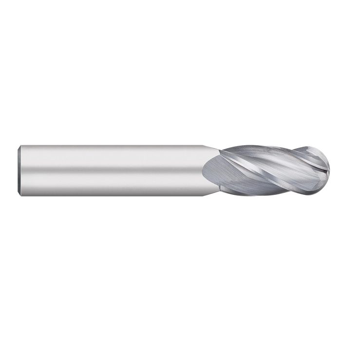 Carbide 4 Flute Ball End Mill
