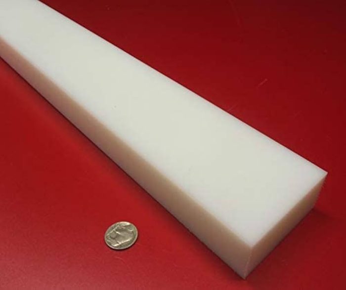 HDPE Bar, White, 1" x 10-1/4" x 11-1/4"