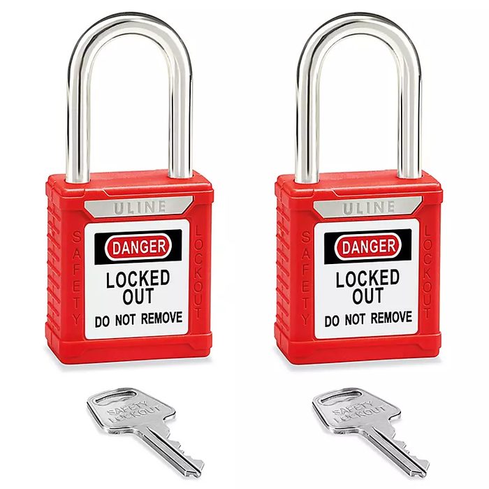 Padlock, Keyed Different, 1 1/2" Shackle