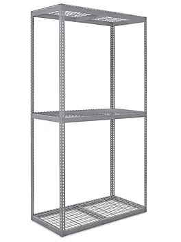Wide Span Storage Rack with Wire Decking, 60 x 30 x 120 H-10548