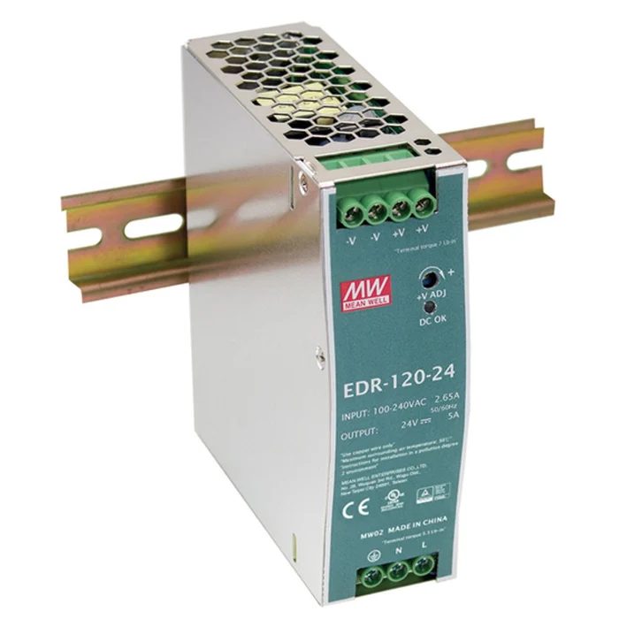 120W 24VDC 5Amp Industrial DIN Rail Power Supply Single Output