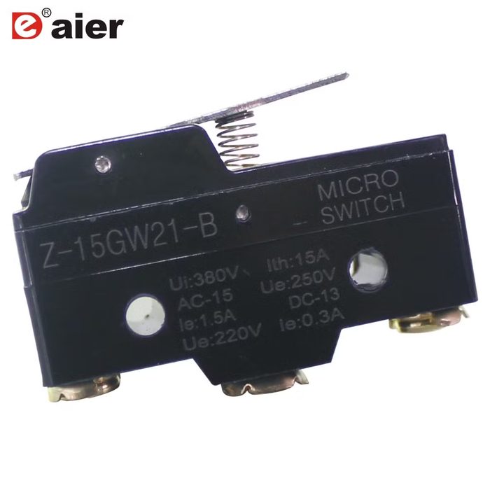Z-15gw21-B Short Lever Electrical Zippy 3 Pin Micro Switch 15A