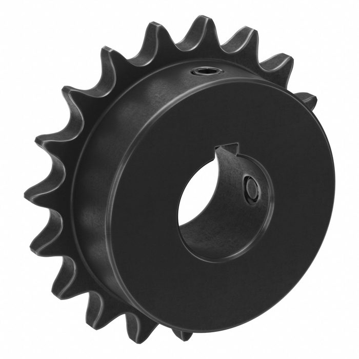 Single Strand Sprocket, 40, For 1/2 in Chain Pitch