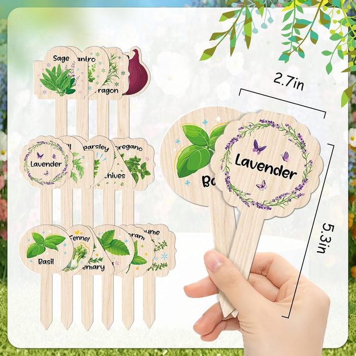 Garden Plant Labels, Fleshy Labels, Waterproof Cards