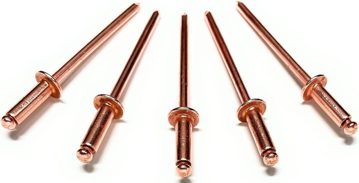 Copper Pop Rivets