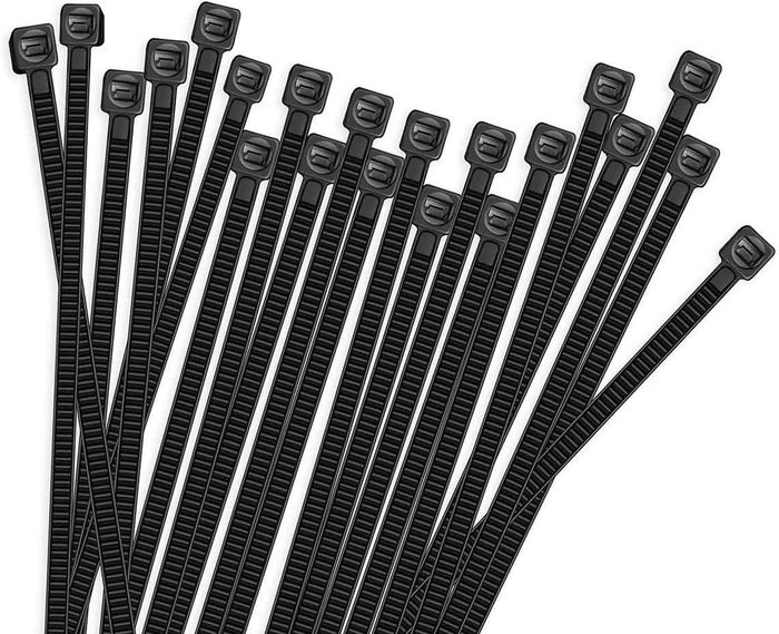 Double Loop Cable Tie, Black Nylon 6.6, 19.200" x 0.500"