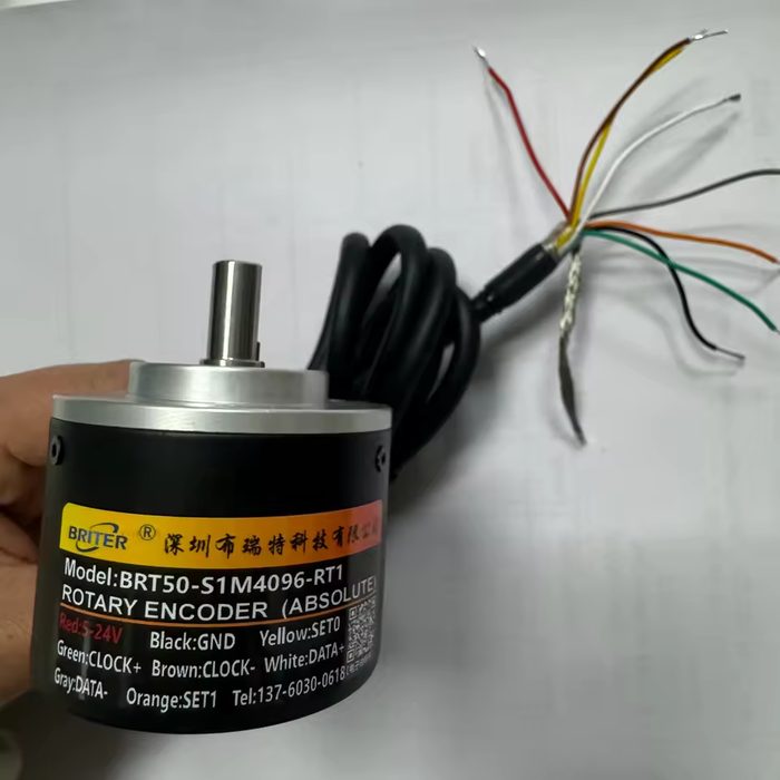 Single-turn magnetic absolute rotary encoder SSI output