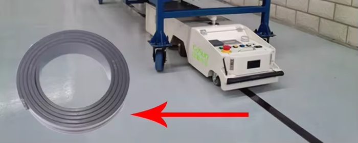 Heavy Duty Nano Floor Marking Tape AGV Magnetic