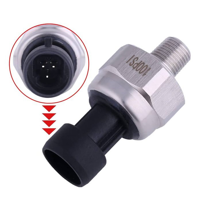 1/8NPT Thread Stainless Steel Pressure Transducer Sensor for Oil, Fuel, Air, Water