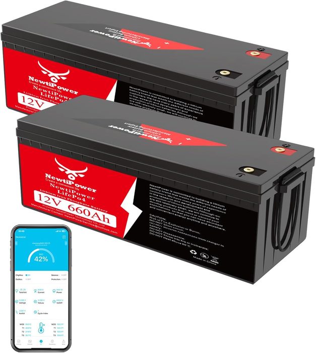 12V 660Ah LiFePO4 Lithium Battery