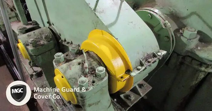 Industrial Machine Guard, 5.5" Diameter, Keyed Bore