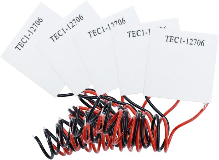 TEC1-12706 Peltier Module, 12V 6A 60W Heatsink Thermoelectric Cooler Cooling Peltier Plate Module Peltier Cooler 40x40MM