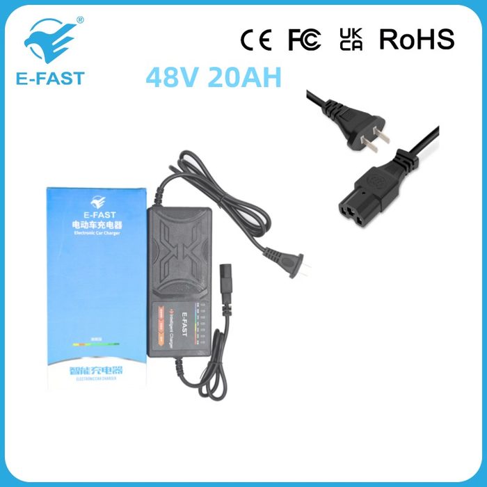 48V 20Ah-3A Six Lamp Lead Acid Battery Charger for E-Bike