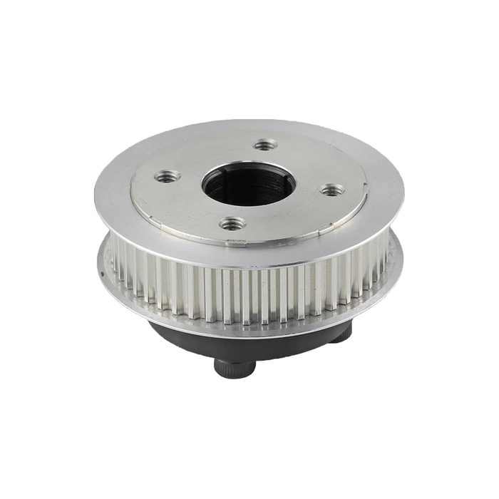Precision Machined Steel Timing Pulley with Keyway Slot Bore