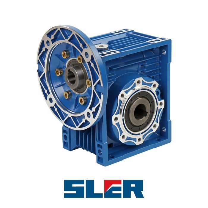 Worm Gear Speed Reducer, 117 rpm, 15:1 Ratio, 2.95" Cd, 56C, Universal Hollow Bore