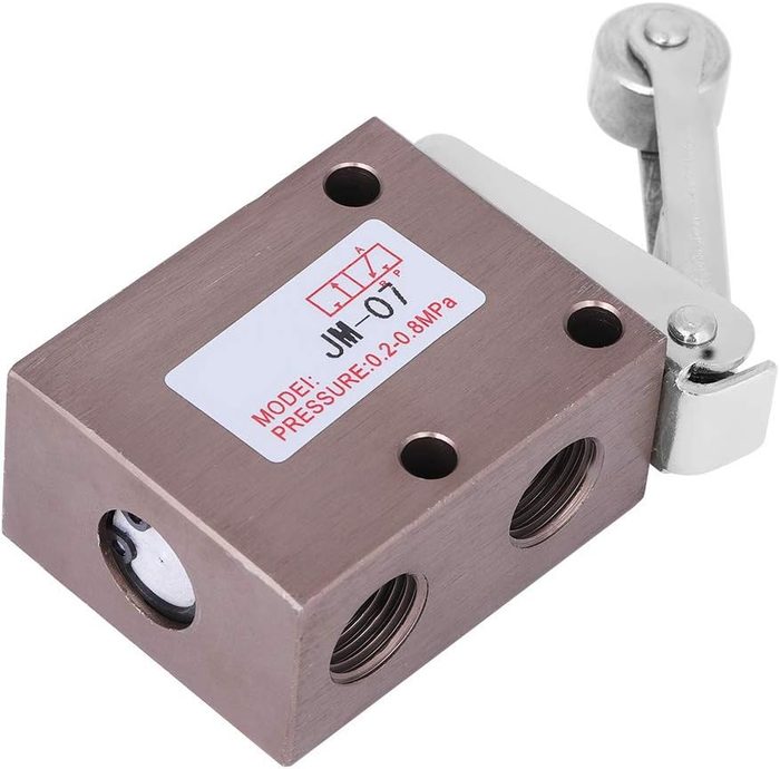 Roller Mechanical Pneumatic Valve, PT 1/4 Thread, 2 Position 3 Way