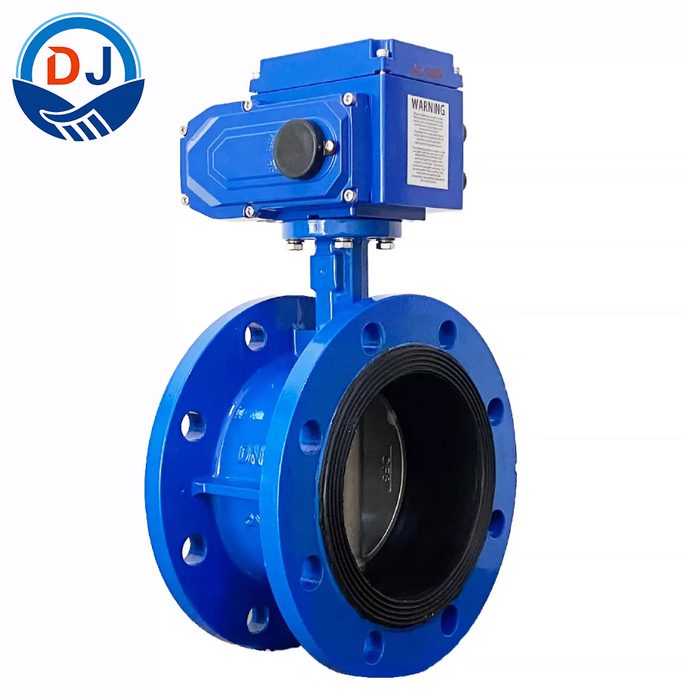 Actuated Flanged Butterfly Valve