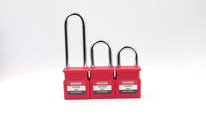 38mm Shackle Red Danger Pad Locks