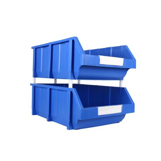 Square 100% Virgin PP Plastic Hardware Parts Bins Shelf Bins