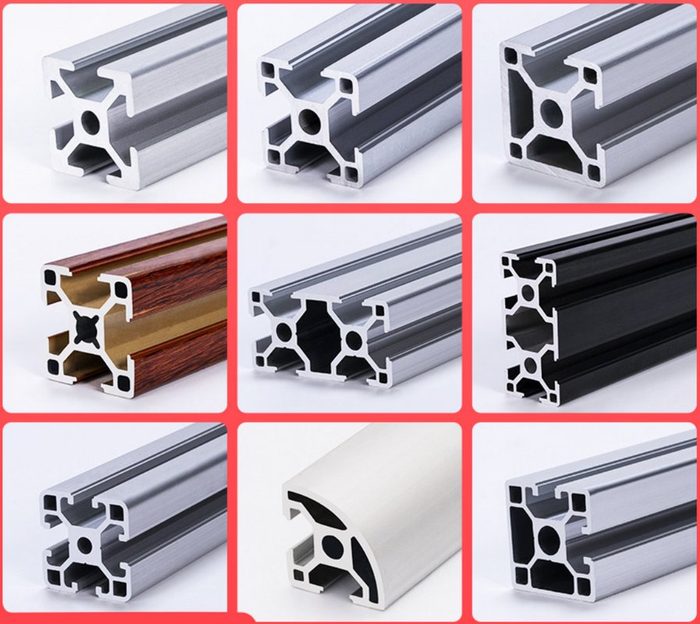 T-Slot Framing Extrusion, 15 Series, 4 ft Lg, 1 1/2 in x 1 1/2 in, Silver, Single, Grooved, 4 Slots