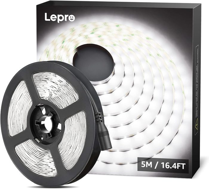 12V LED Strip Light, Flexible, SMD 2835, 16.4ft, Non-Waterproof, Daylight White