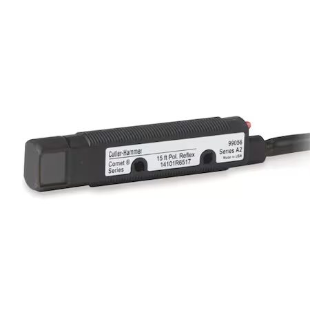 Polarized Retroreflective Photoelectric Sensor, Dual Key Micro Connector, Right Angle, Cylindrical, Selectable Light On/Dark On, NPN