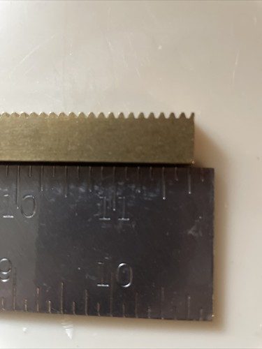 Brass Gear Rack, 11 13/16in Long