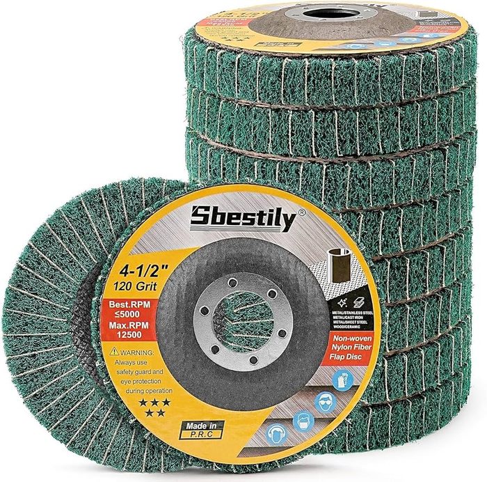 Abrasive Flap Disc, 4-1/2 inch Dia, 80 Grit, Medium