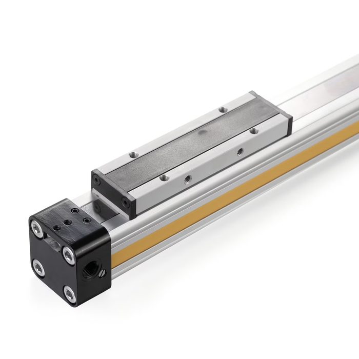 Rodless Pneumatic Air Cylinder Linear Slide Actuator with Carriage